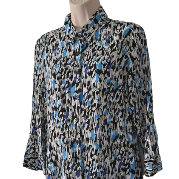 🪻BOGO🪻 MG Originals New York Paris Shirt Dress‎ Size L - Picture 5 of 9